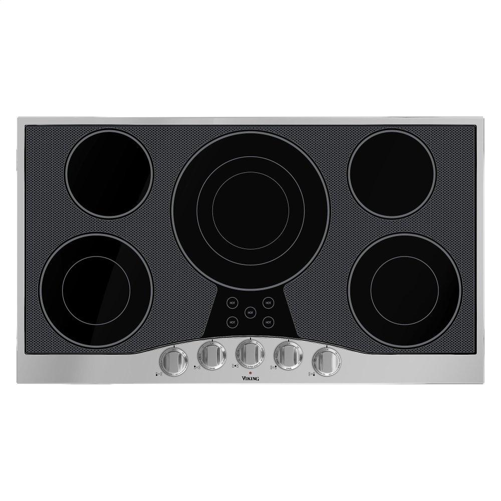 VIKING RVEC3365BSB 36" Electric Cooktop - RVEC in Stainless Steel On Black