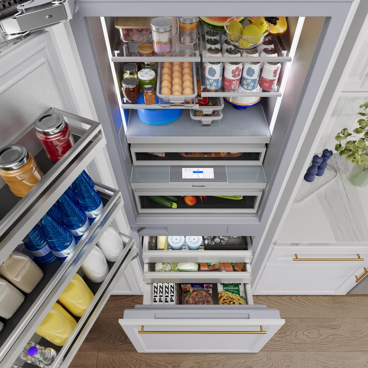 THERMADOR T30IB100SP Freedom® Built-in Bottom Freezer 30'' Panel Ready Custom Panel Ready