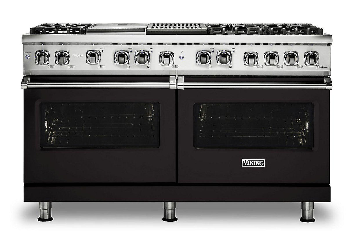 VIKING VDR5606GQONLP 60" Dual Fuel Range - VDR560 Viking 5 Series Black