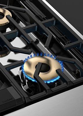 VIKING VGR73624GEU 36" Sealed Burner Gas Range - VGR7362 Viking 7 Series Green