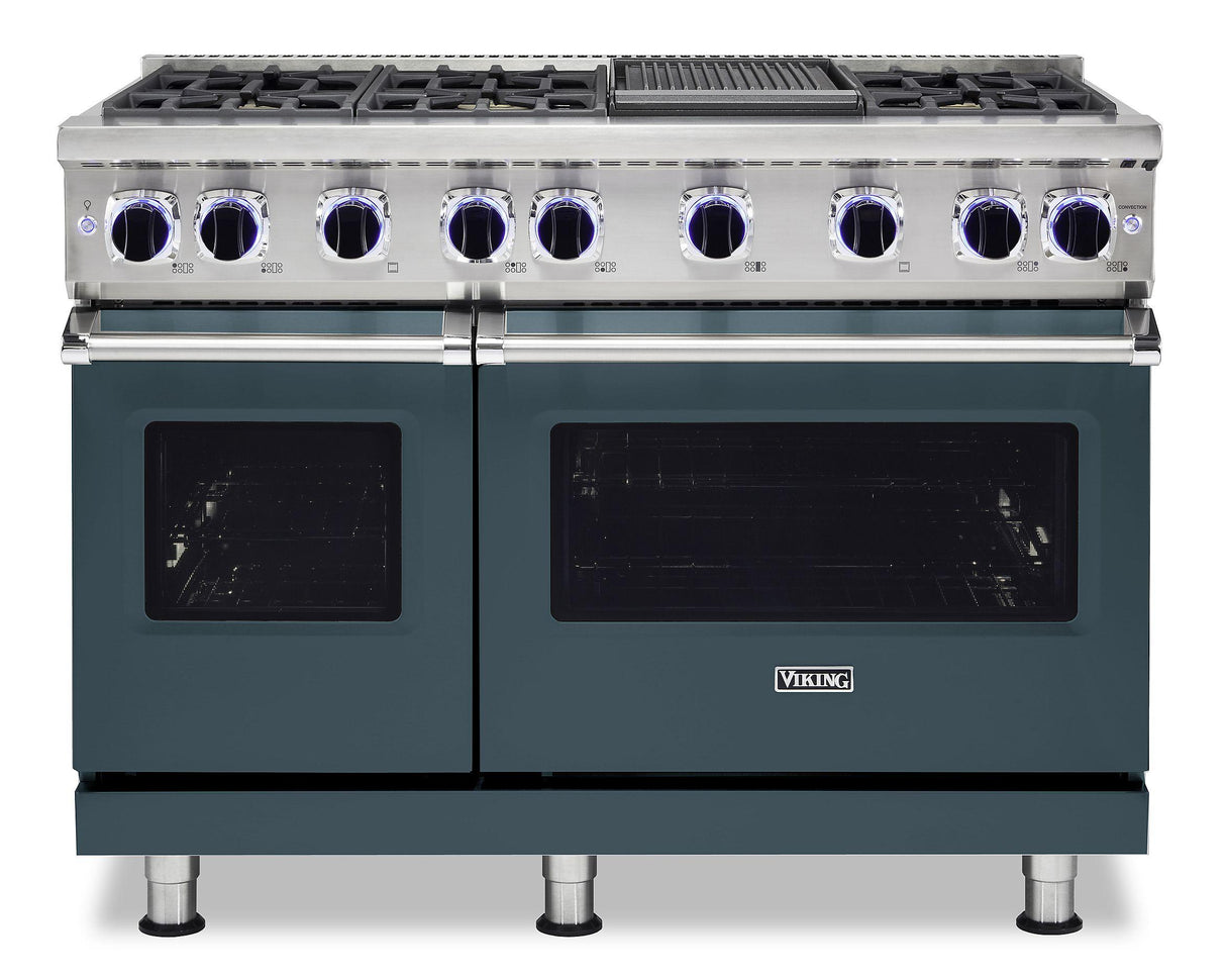 VIKING VGR74826GSQ 48" Sealed Burner Gas Range - VGR7482 Viking 7 Series Gray