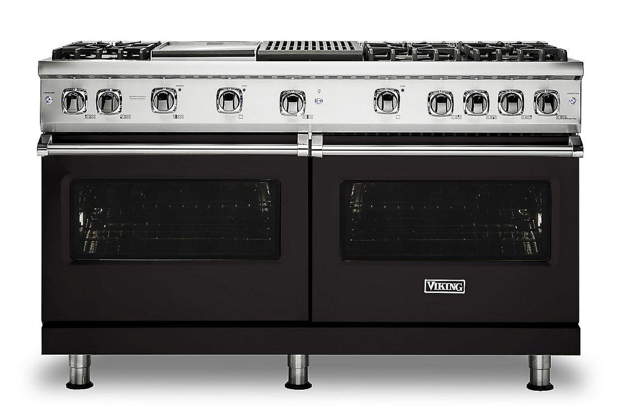 VIKING VGR5606GQONLP 60" Gas Range - VGR560 Viking 5 Series Black