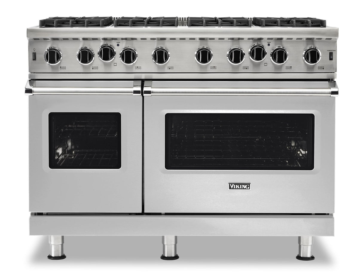 VIKING VGIC54828BSS 48" Open Burner Gas Range - VGIC5482 Viking 5 Series in Stainless Steel