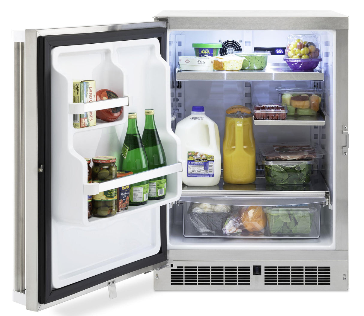 VIKING VRUO5241DLSS VRUO5241DRSS - 24" Solid Door Outdoor Undercounter Refrigerator in Stainless Steel