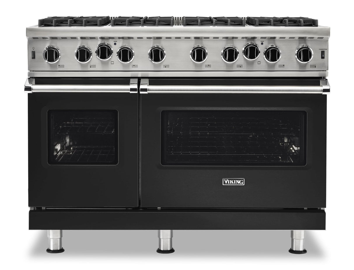VIKING VGIC54828BCS 48" Open Burner Gas Range - VGIC5482 Viking 5 Series Black