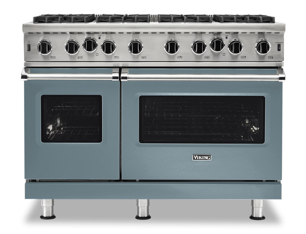 VIKING VGIC54828BNS 48" Open Burner Gas Range - VGIC5482 Viking 5 Series Blue