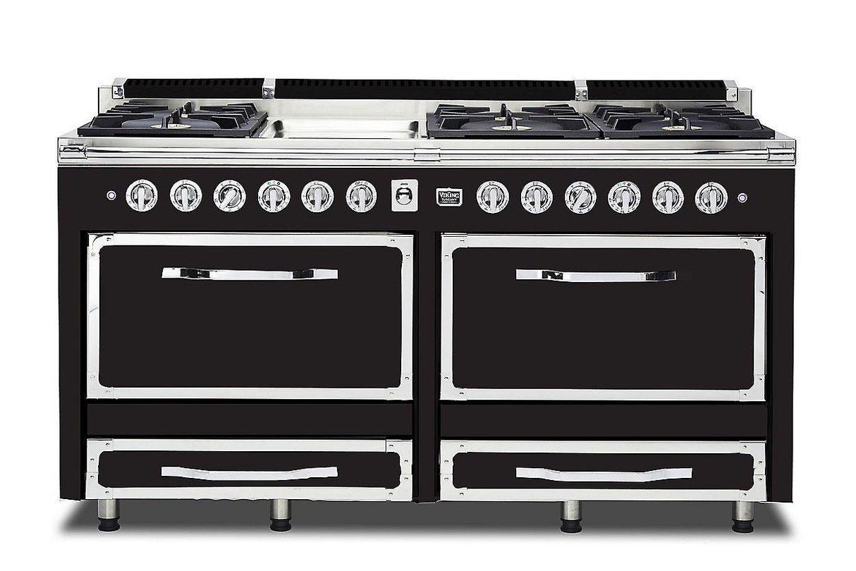 VIKING TVDR6616GON 66"W. Tuscany Range - TVDR661 Black