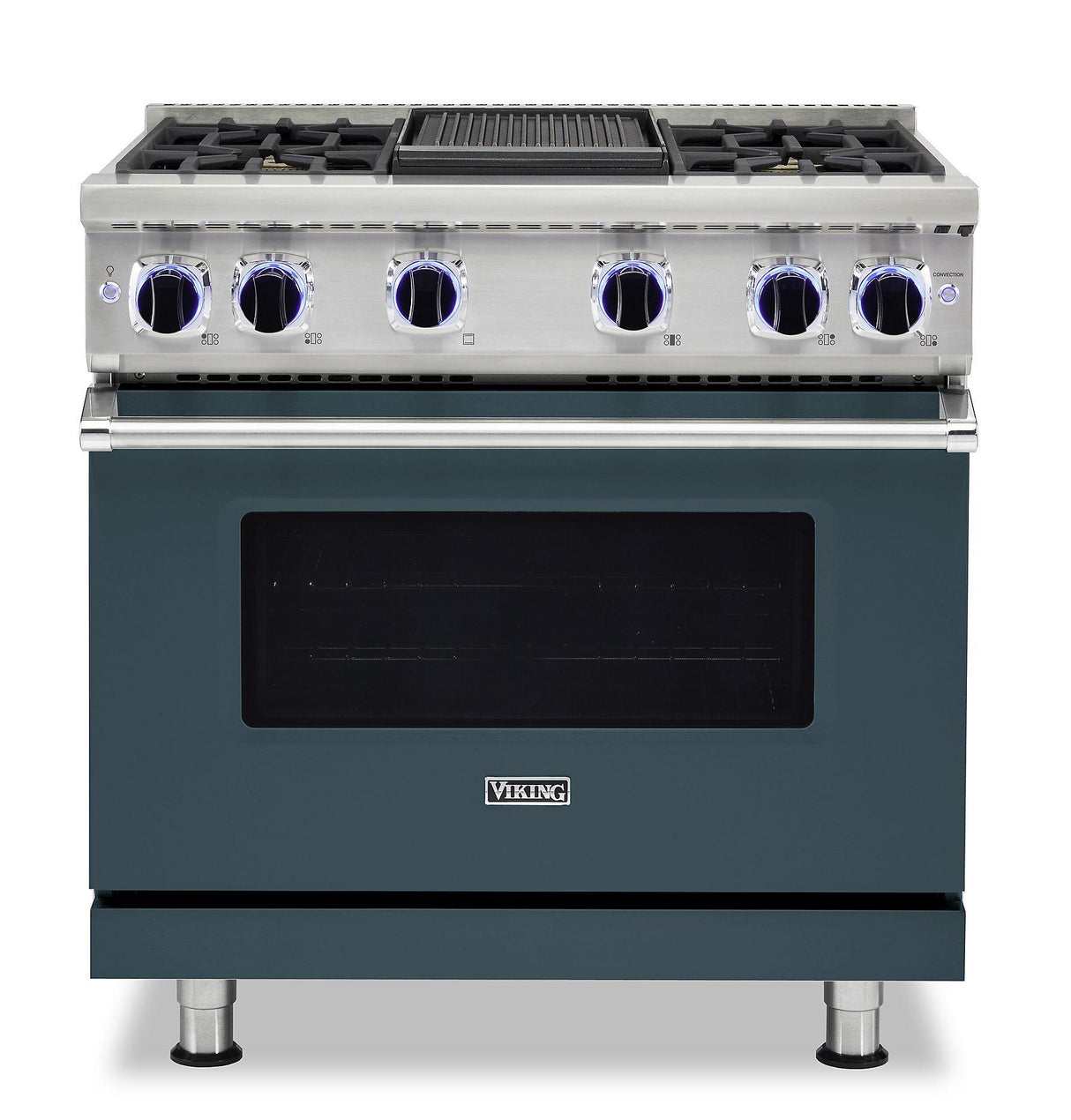 VIKING VGR73624GSQ 36" Sealed Burner Gas Range - VGR7362 Viking 7 Series Gray