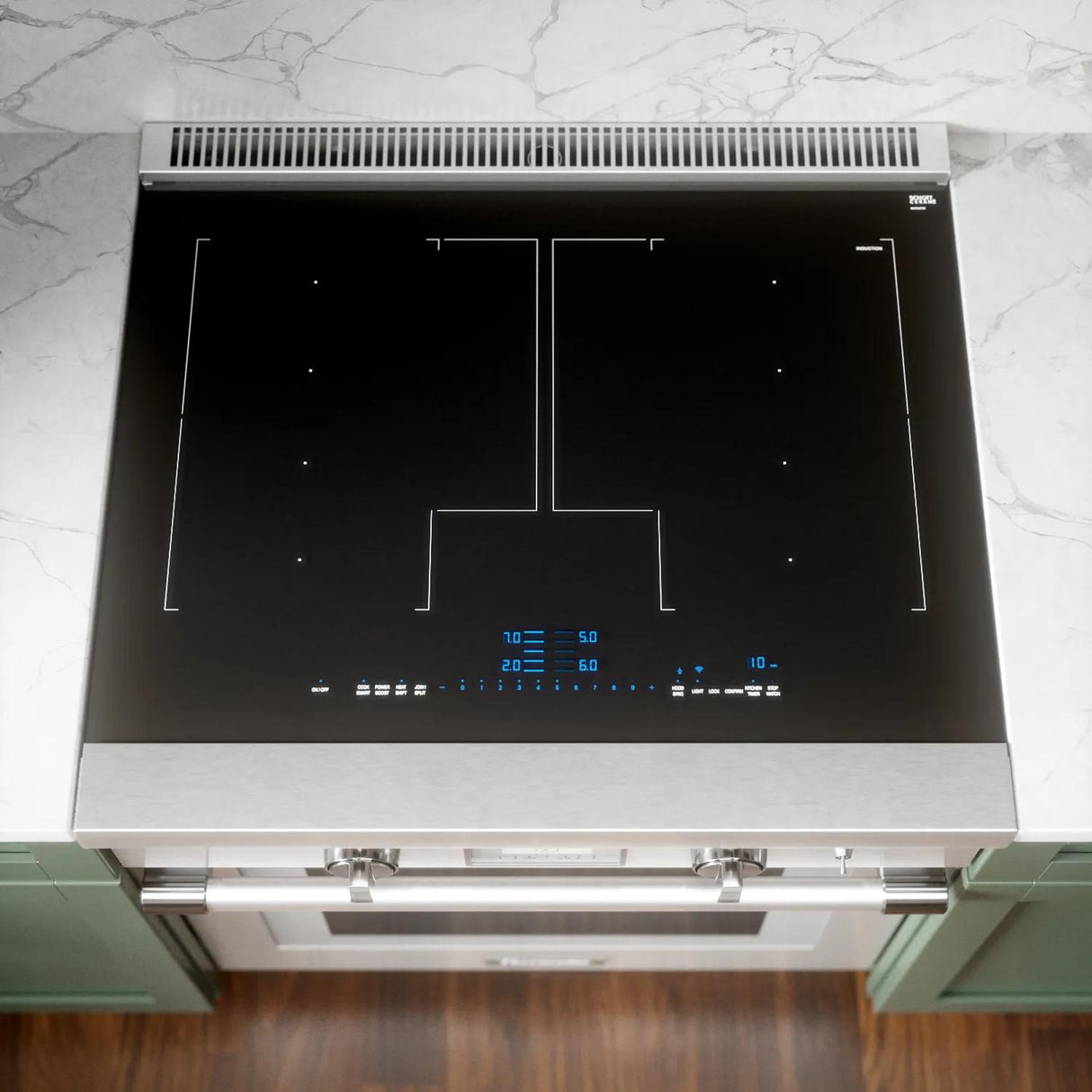 THERMADOR PRI30LBHU Liberty® Induction Professional Range 30'' Pro Harmony® Standard Depth in Stainless Steel