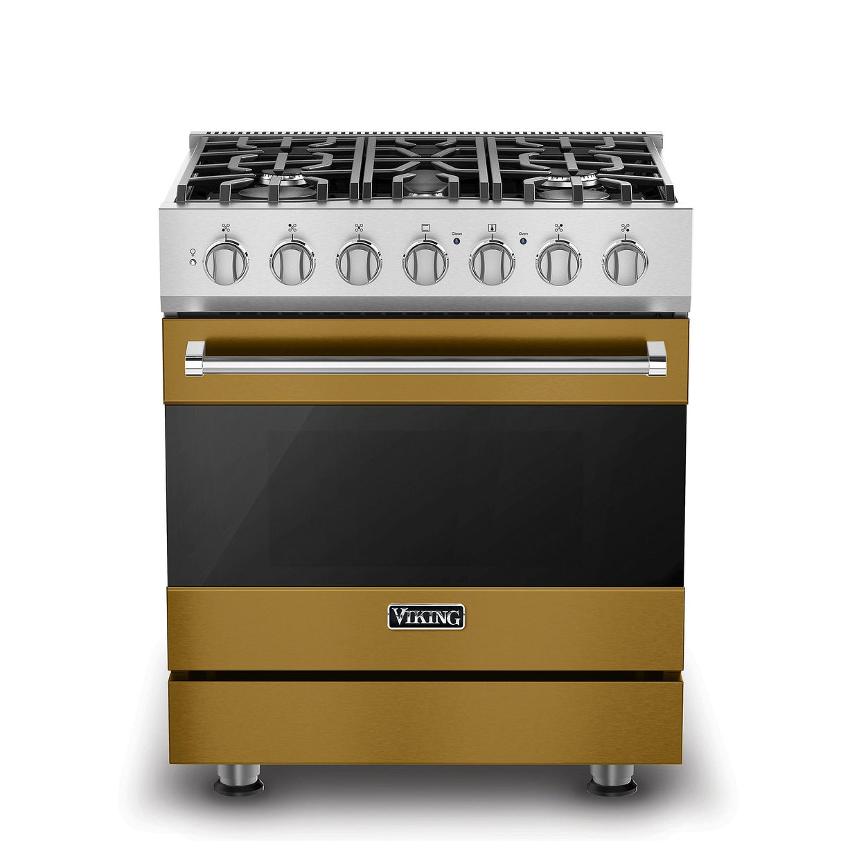 VIKING RVDR33025BGHLP 30" Self-Cleaning Dual Fuel Range - RVDR3302 Viking 3 Series Gold