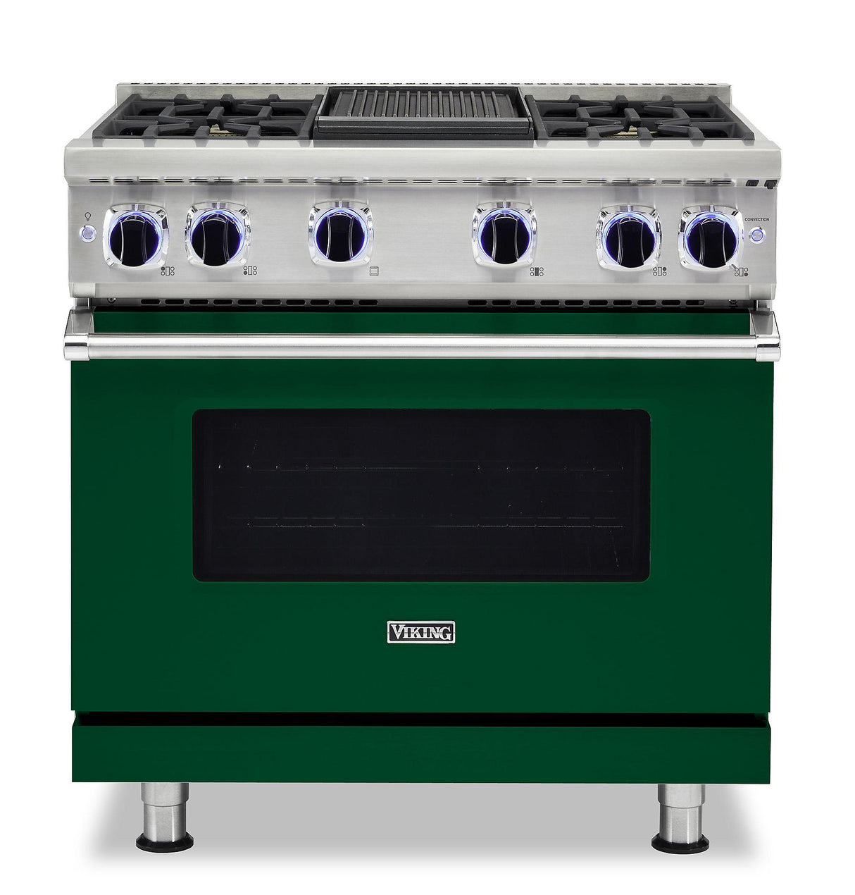VIKING VGR73624GIVLP 36" Sealed Burner Gas Range - VGR7362 Viking 7 Series Green