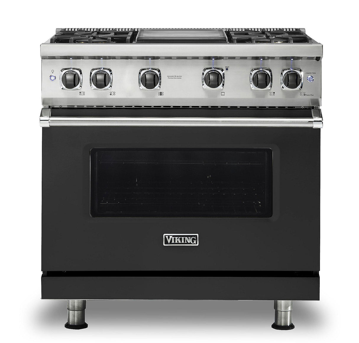 VIKING VGR5364GCSLP 36" Gas Range - VGR536 Viking 5 Series Black