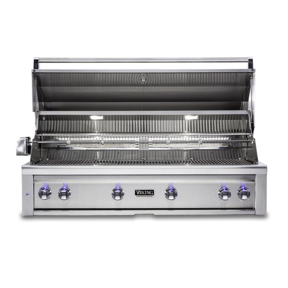 VIKING VQGI5541NSS 54"W. Built-in Grill with ProSear Burner and Rotisserie - VQGI5541 in Stainless Steel