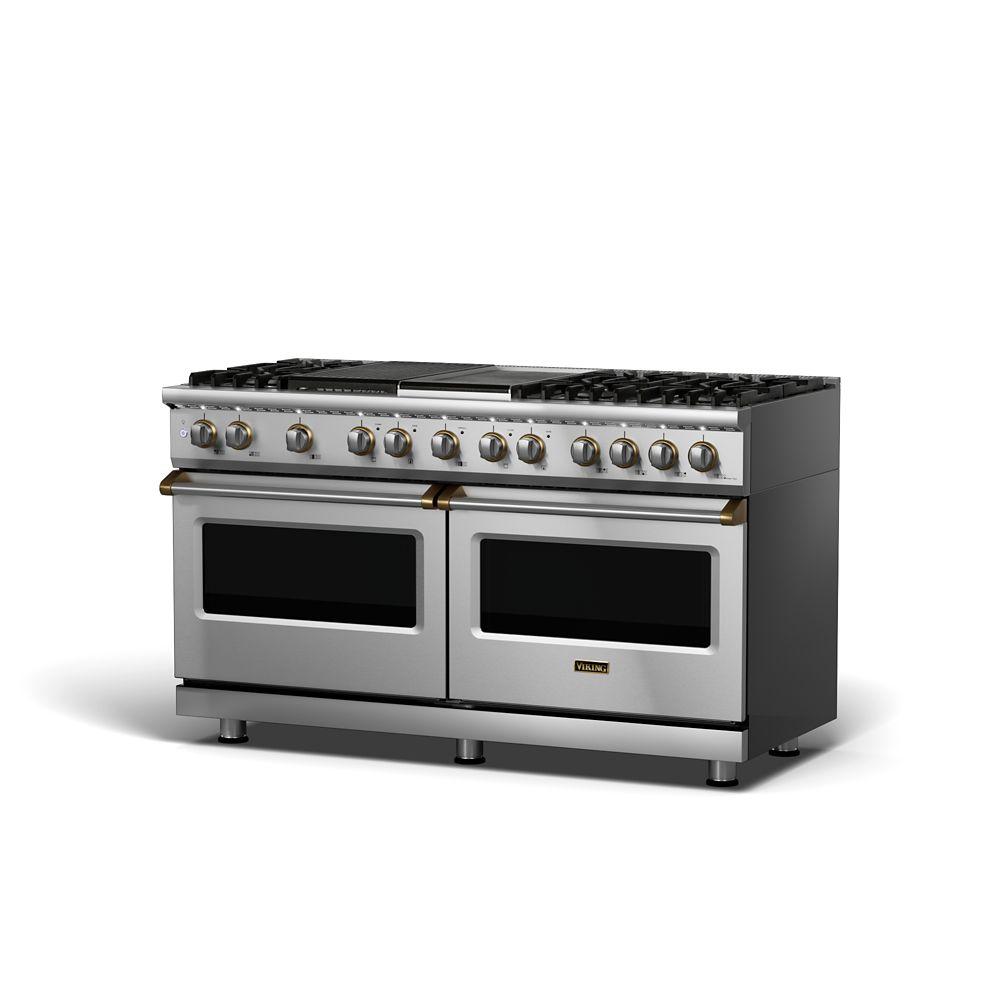 VIKING VDR5606GQNALP 60" Dual Fuel Range - VDR560 Viking 5 Series Gray
