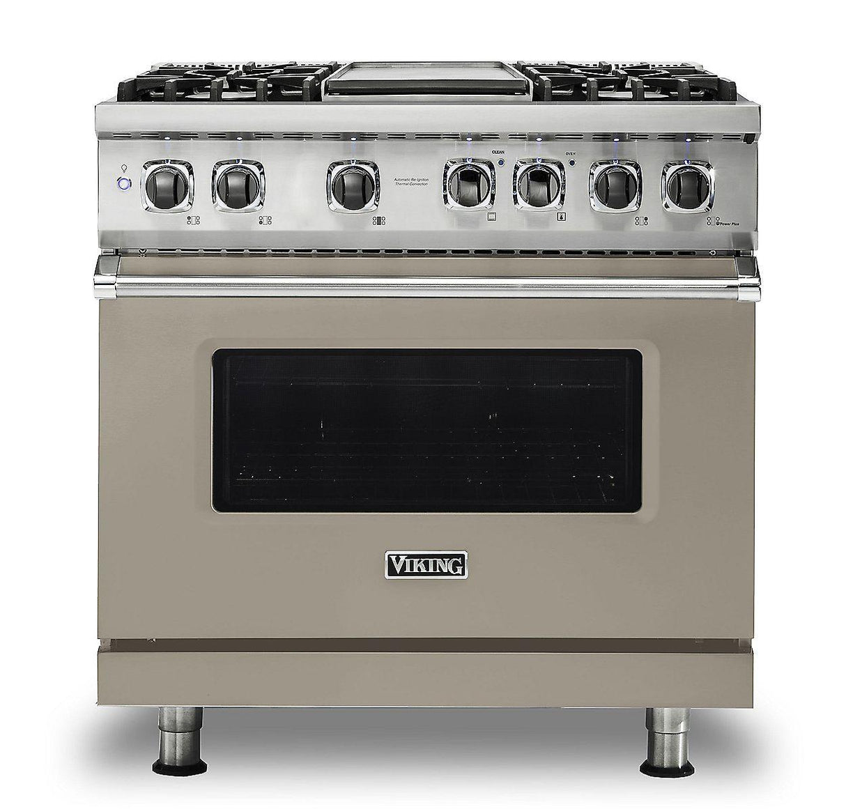 VIKING VDR5364GNALP 36" Dual Fuel Range - VDR536 Viking 5 Series Gray