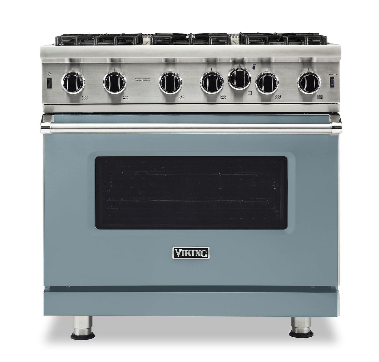 VIKING VGIC53626BNS 36" Open Burner Gas Range - VGIC5362 Viking 5 Series Blue