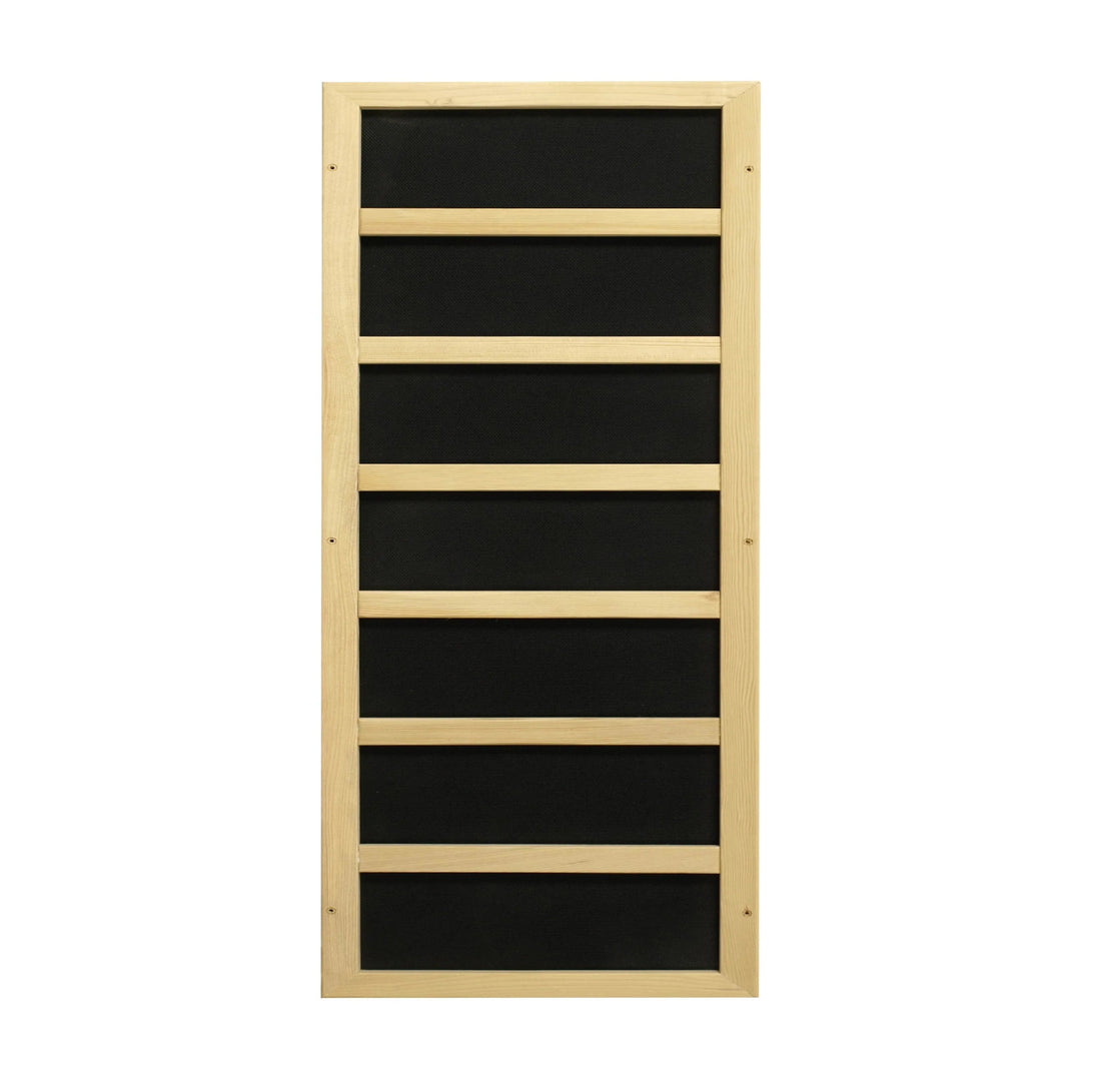 Golden Designs Full Spectrum PureTech™ Near Zero EMF (Under 3MG) FAR Indoor Infrared Sauna with Himalayan Salt Bar in Canadian Hemlock (2-Person Capacity)