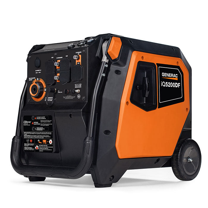 Generac Portable Inverter Generator, iQ5200 | Dual Fuel | 49ST