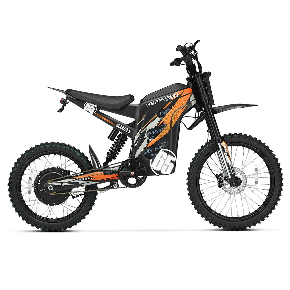 HappyRun | G300 Pro 72V/30Ah 6500W Off-Road Electric Dirt Bike | G300