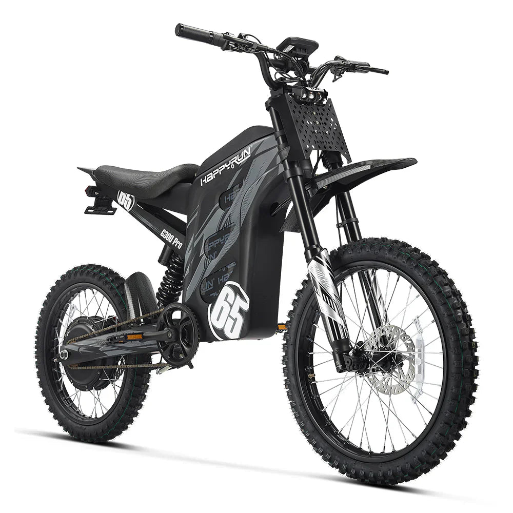 HappyRun | G300 Pro 72V/30Ah 6500W Off-Road Electric Dirt Bike | G300