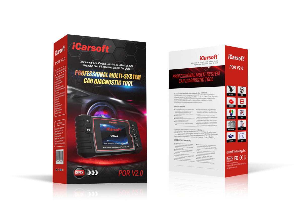 iCarsoft POR V2.0 Car Diagnostic Tool For Porsche