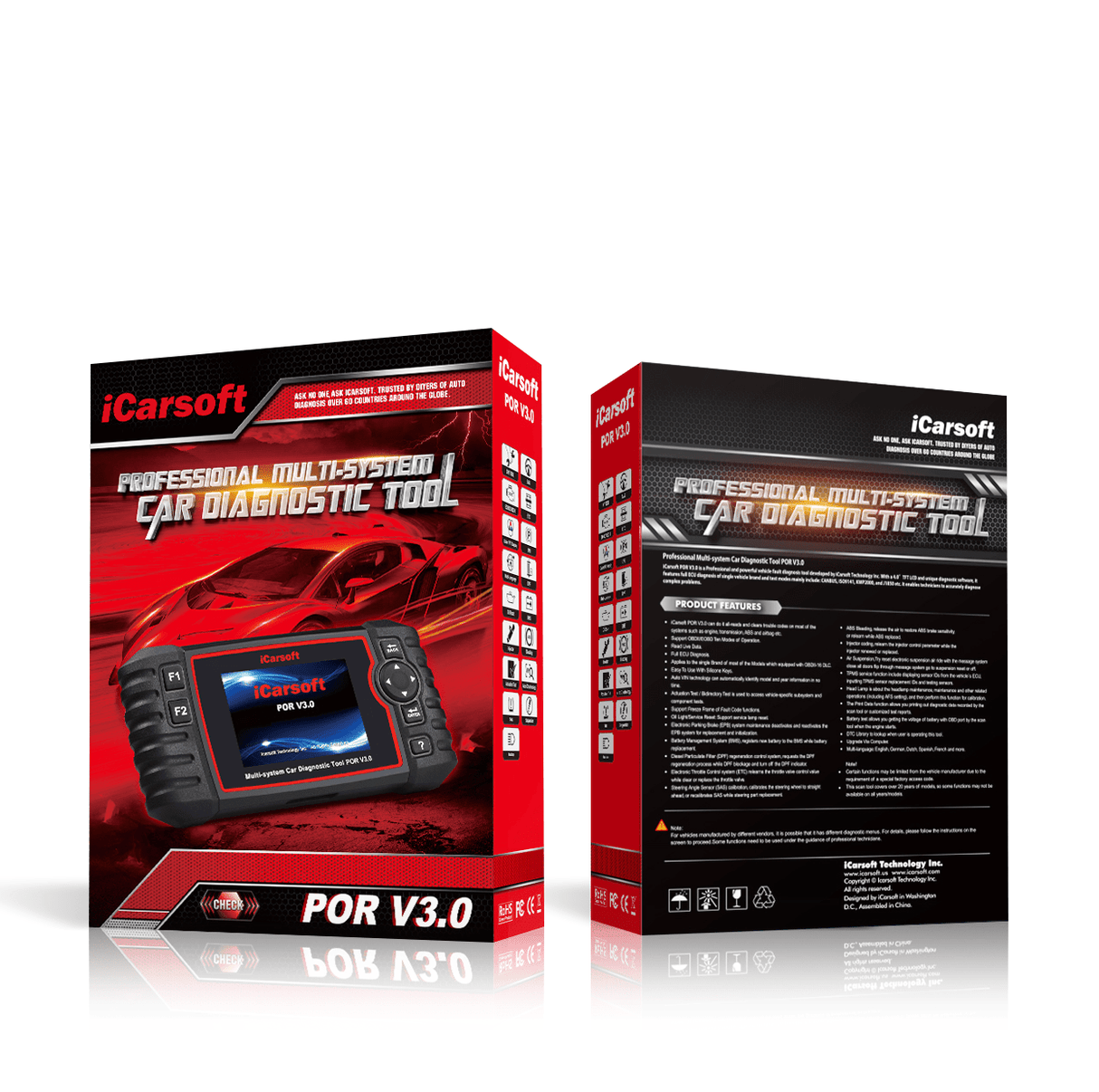 For Porsche Best Rated Diagnostic Tool : iCarsoft POR V3.0
