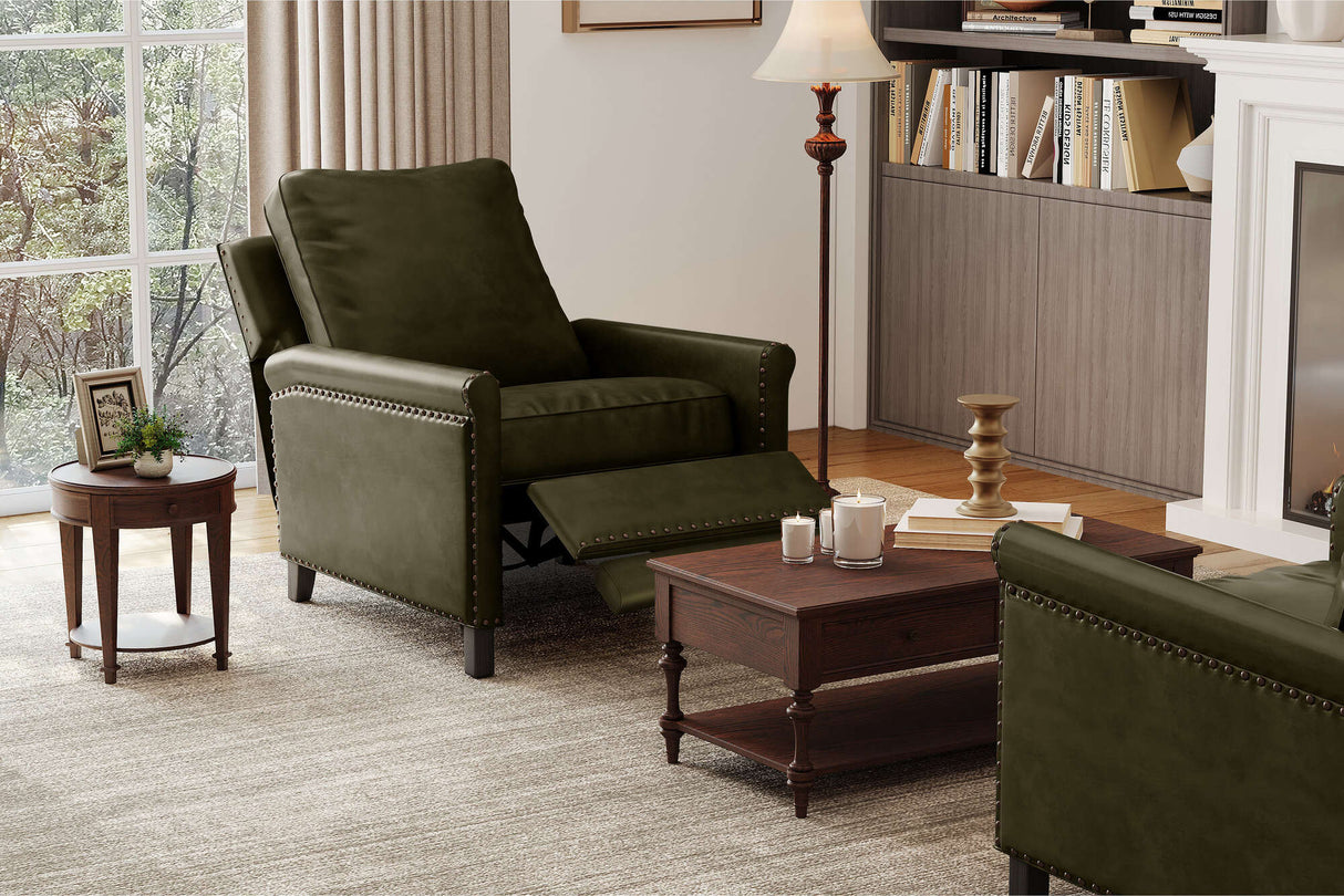 Jovany Leather Recliner Chair