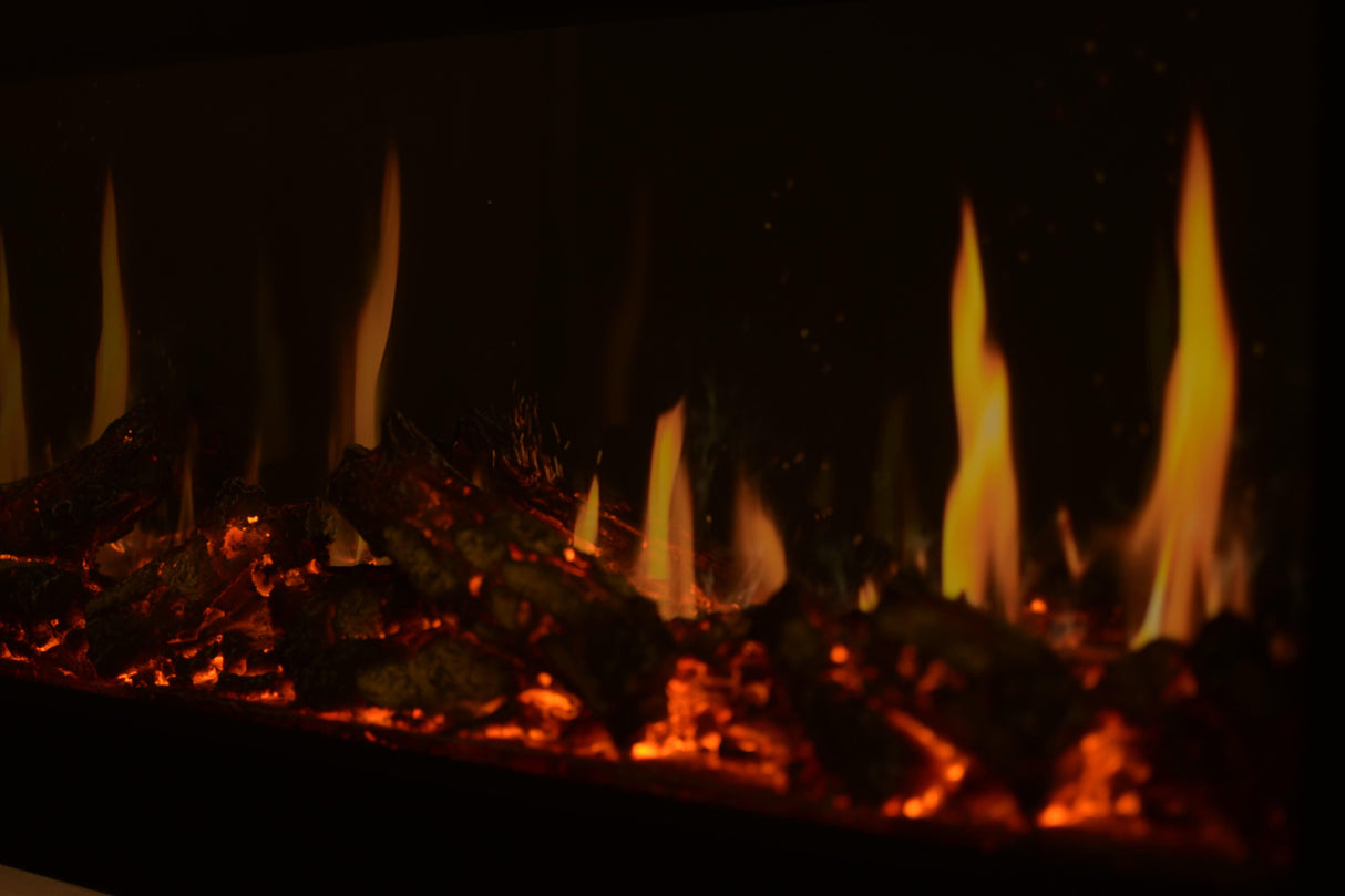 Litedeer Homes Aimée 40-Inch Smart Electric Fireplace with App Crackling Sounds 5 Unique Flame (Model: ZEF40L)