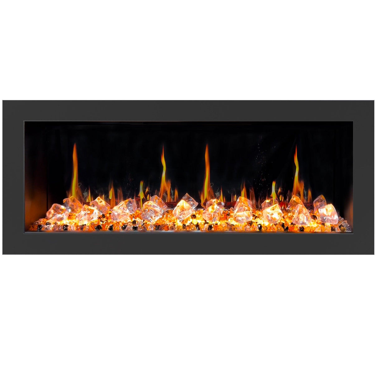 2025 New Litedeer Homes Latitude II 48 inch Wall Mounted Smart Electric Fireplace with APP 3-inch Trim - Multi-flame Style - ZEF48XC