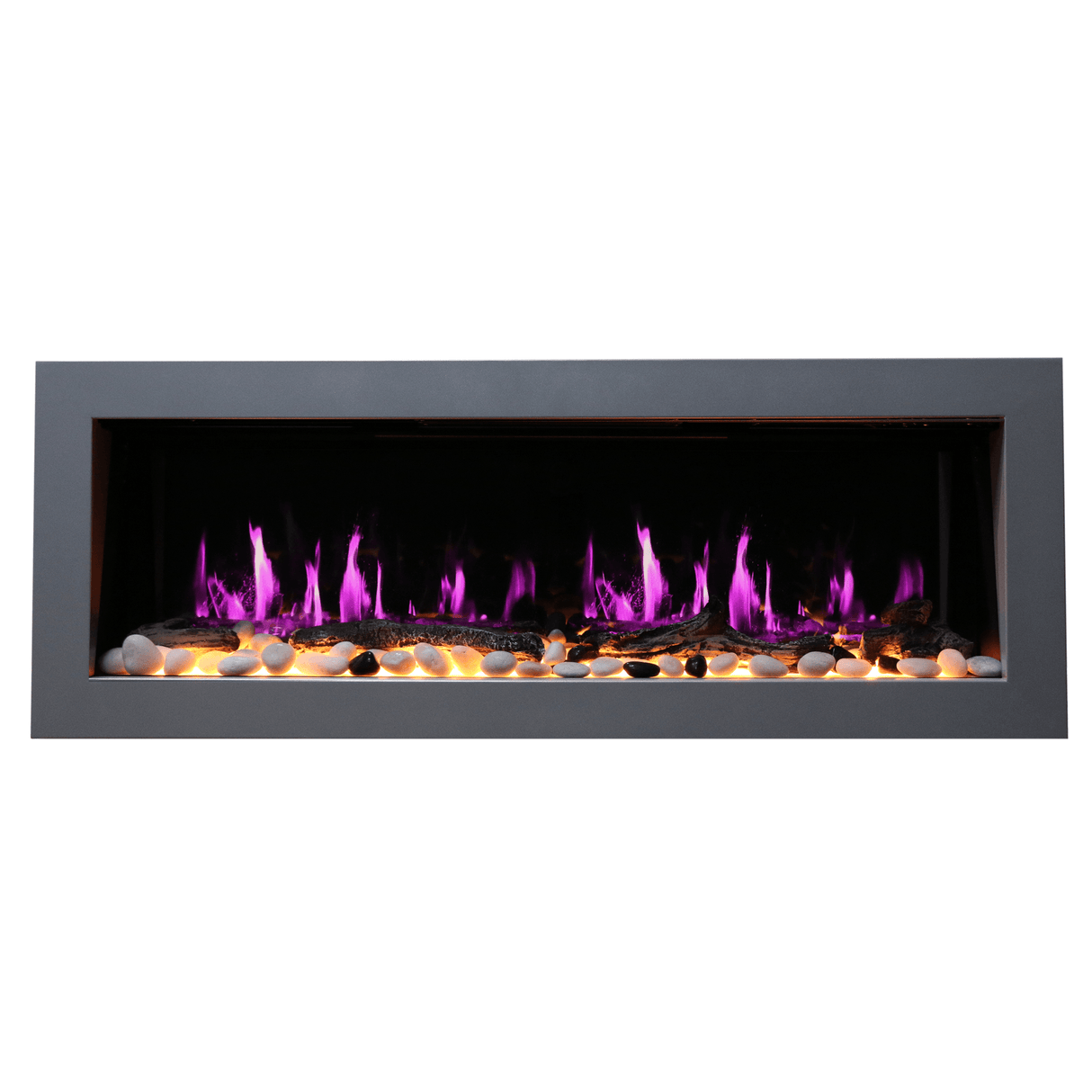 2025 New Litedeer Homes Latitude II 58-inch Wall Mount Smart Electric Fireplace with Multi-flame, Crackling Sounds - ZEF58V