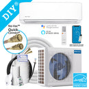 MRCOOL® DIY 9,000 BTU 23.6 SEER2 DC Inverter Ductless Mini Split Air Conditioner and Heat Pump System with 25 ft Line Set Installation Kit, Smart HVAC Controller, and Wireless Remote Control - 115V - 5th Generation (DIY-09-HP-WM-115D25-O)