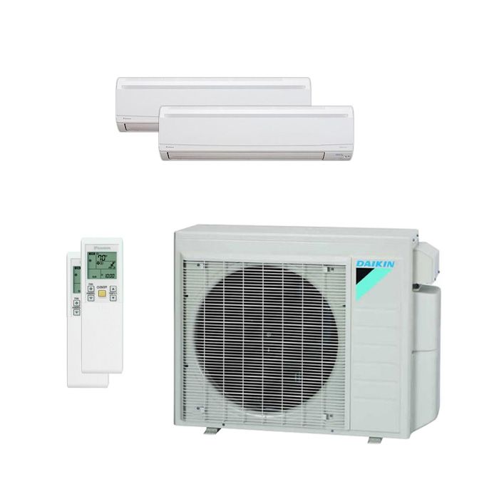 Daikin MXS Series 2 Zone Outdoor Multi Split Heat Pump 2MXS18WMVJU9, FTXS09WVJU9+ FTXS09WVJU9