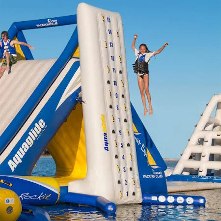 Aqauglide Escalade Summit Climbing Wall, 16' Height, Advanced Climbing Feature