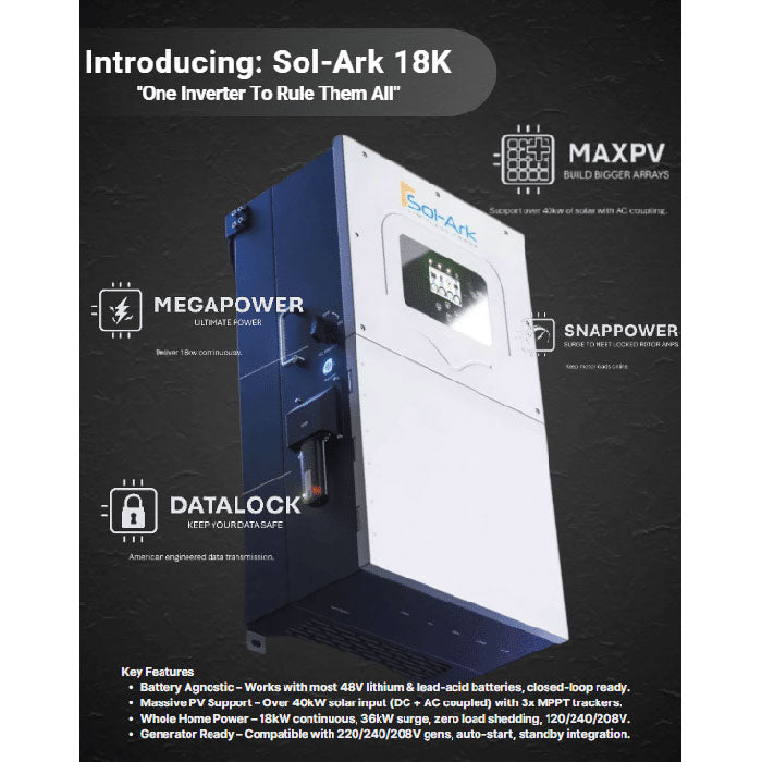 Sol-Ark 18K-2P Hybrid Solar Inverter