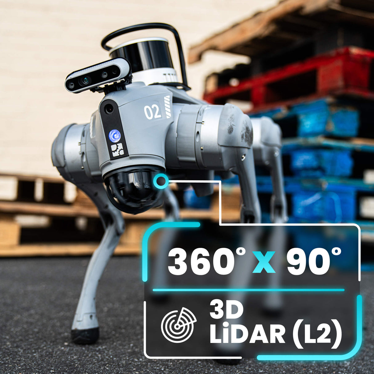 Unitree Go2 EDU+ (w/ XT16 LIDAR) AI Quadruped Robot Dog