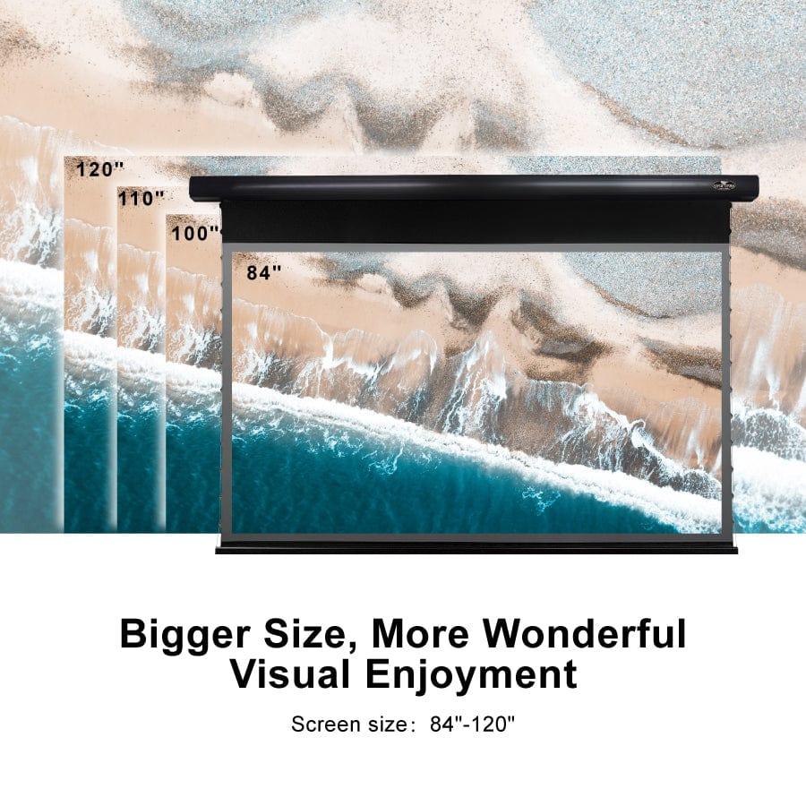 VIVIDSTORM PRO A Slimline Motorized Tension UST ALR Projector screen– Classic Version