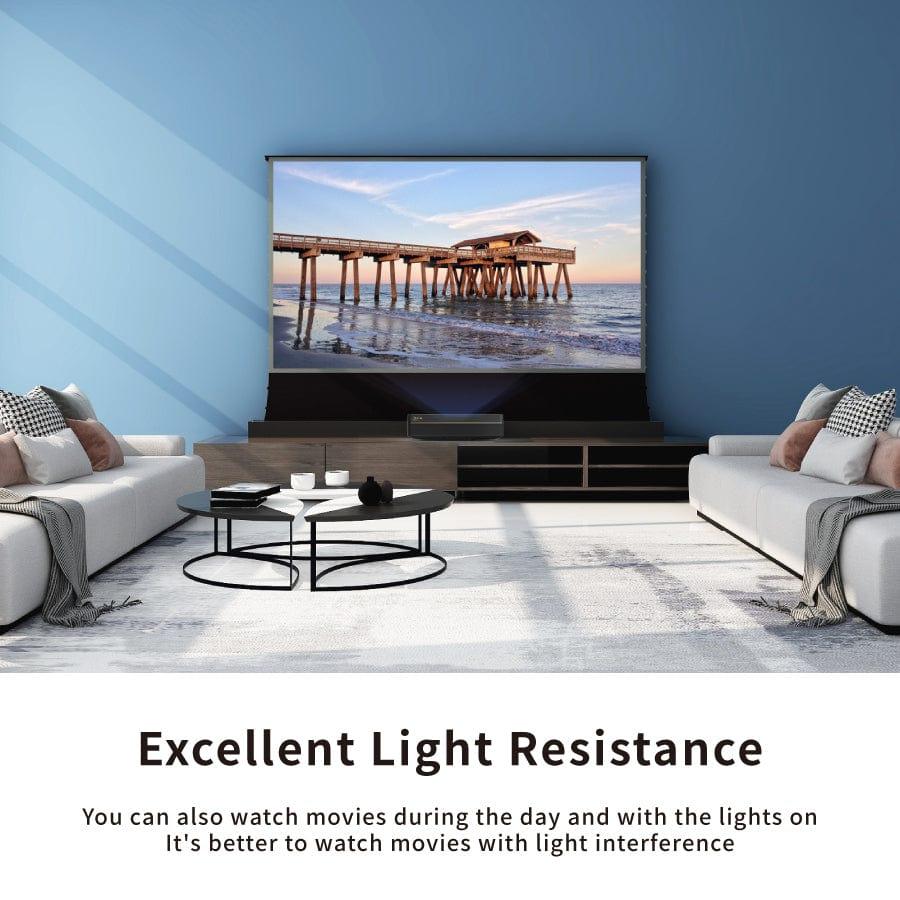 VIVIDSTORM S PRO P Motorized Tension Floor Rising UST ALR Perforated Projector screen