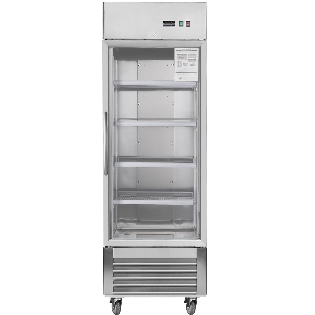 27"W Merchandiser Refrigerator Commercial Display Glass Door Refrigerator