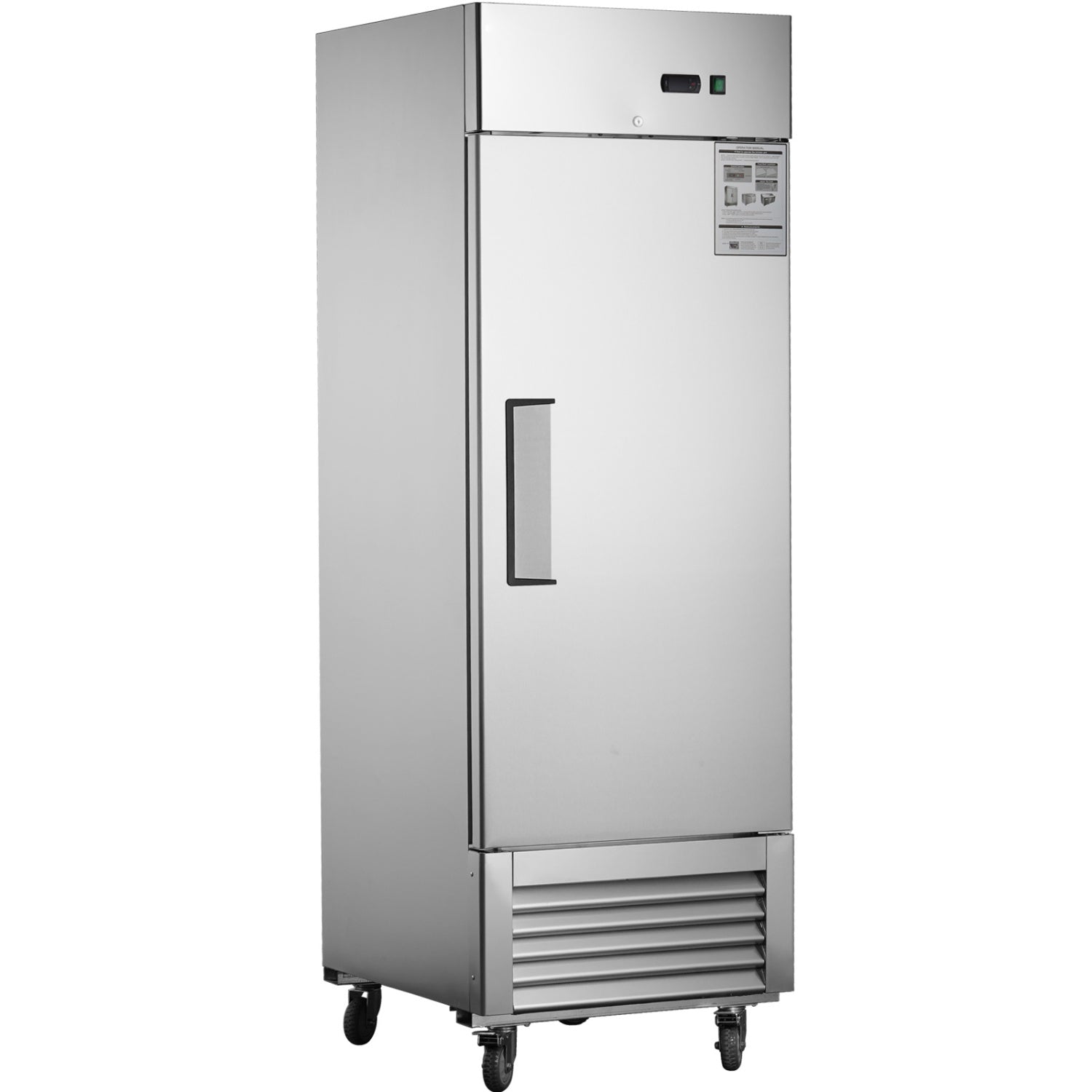 27"W Single Solid Door Reach-In Refrigerator 19 cu. ft. Commercial Refrigerator