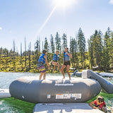 Aquaglide Ricochet 16' Bouncer Aquapark with Slide, Log, and C-Deck