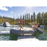 Aquaglide Ricochet 16' Bouncer Aquapark with Slide, Log, and C-Deck