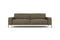 Valencia Chiara Leather Sofa with Steel Frame, Russet Brown