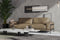Valencia Chiara Leather Sofa with Steel Frame, Russet Brown