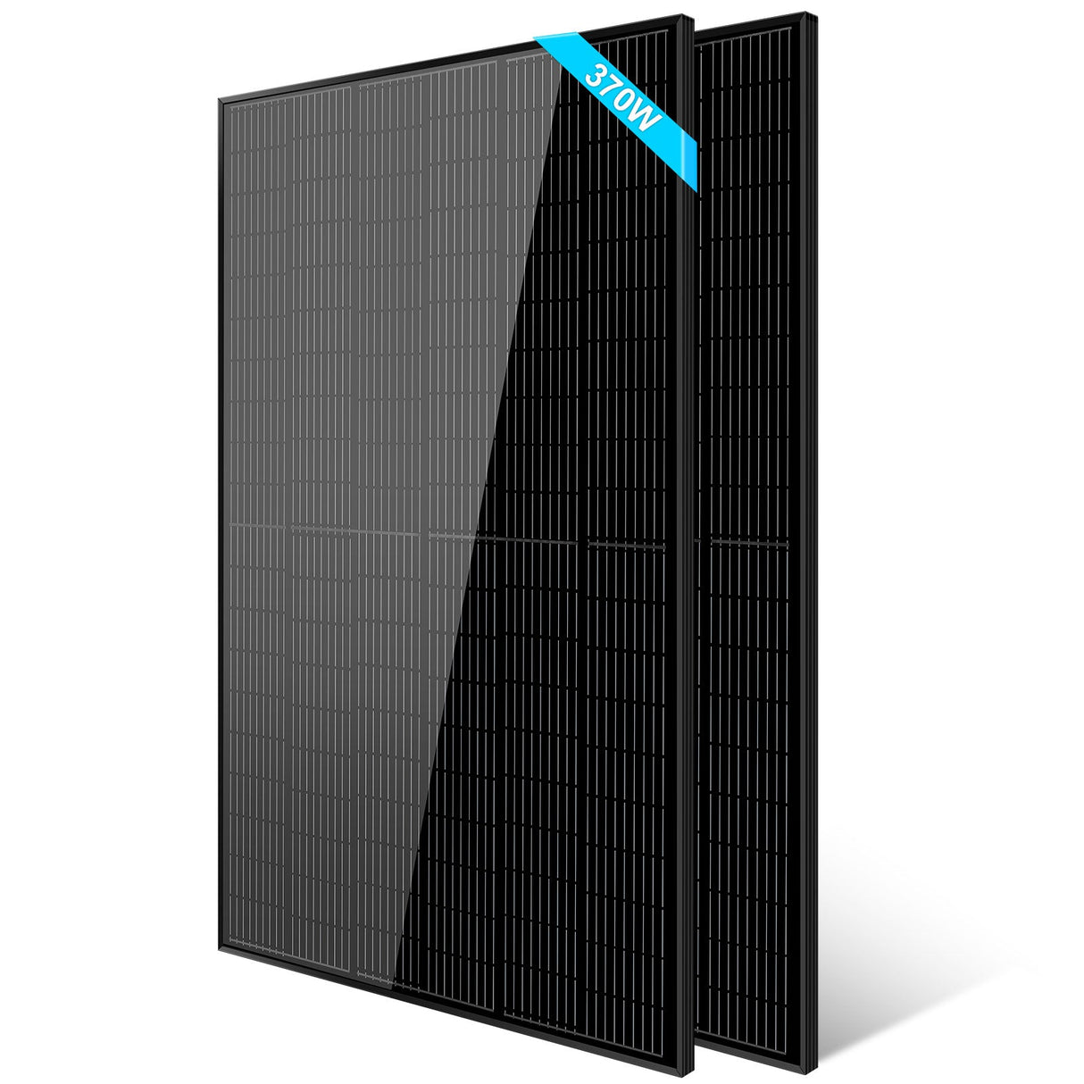 370W MONO BLACK PERC SOLAR PANEL FULL PALLET (32 PANELS) UL 61730