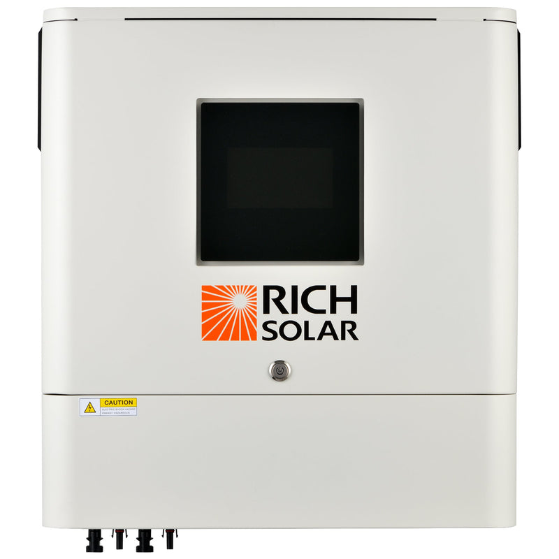 NOVA 6500S | 6500 Watt (6.5kW) 48 Volt Off-Grid Hybrid Solar Inverter | Premium 6500W 48V Hybrid Inverter for Campers, Cabins, Tiny Homes, ADUs, RVs, Off-Grid | Huge LCD Touchscreen with Ambient Lights | UL Certified
