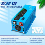 2000W/ 3000W/ 4000W DC 12V Pure Sine Wave Inverter With Charger