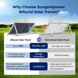 560W Bifacial PERC Solar Panel  | SGP-560-SBD UL61730 Certified by ETL