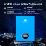 2 X 5.12KWH Powerwall LiFePO4 Lithium Battery SG48100M UL1973