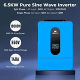 Off Grid Solar Kit 13000W 48VDC 120V/240KWH LiV LifePo4 25.6KWH Lithium Battery 22 X 450 Watts Solar Panels SGR-13K25E