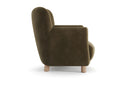 Valencia Emerald Accent Chair, Olive Green